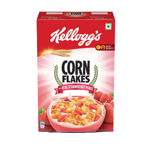 Kellogg's Real Strawberry Corn Flakes 345gm